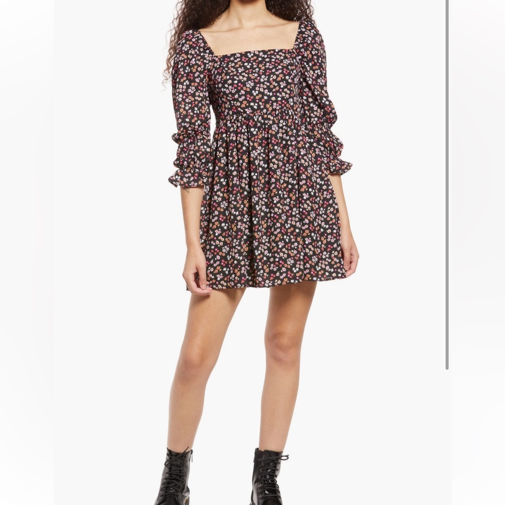 BP Smoked Babydoll Minidress